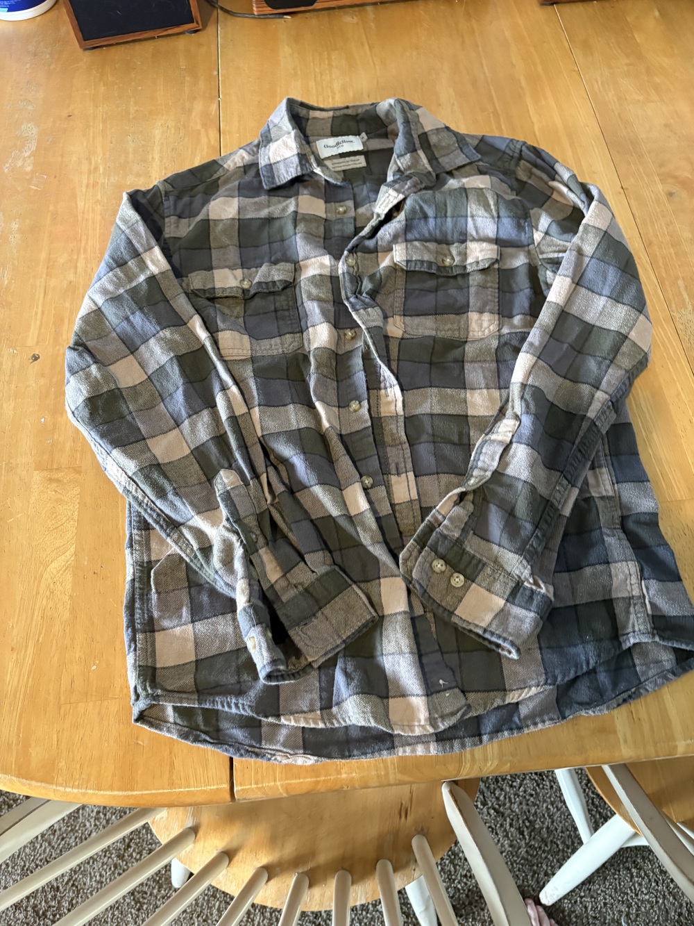 Goodfellow & Co Men's Button-Up Shirt Multi Color Size M Plaid Flannel Casual